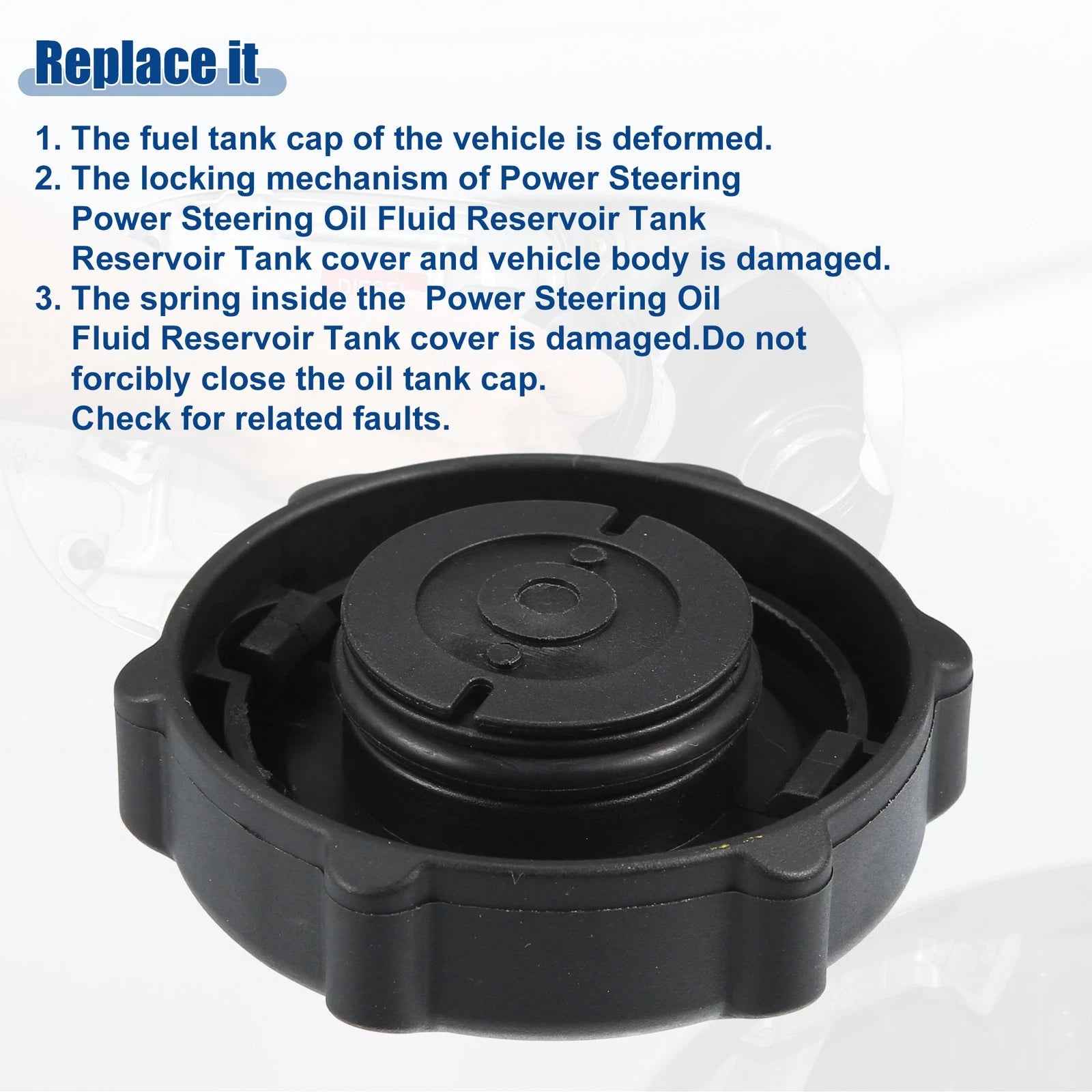Power Steering Oil Fluid Reservoir Tank Cap for Ford Mondeo 