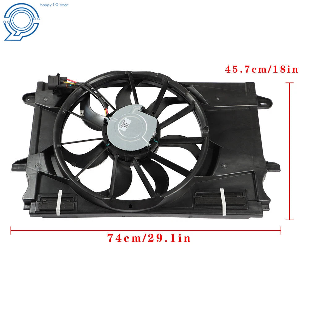 Radiator Cooling Fan Assembly for Chevy Cruze 2017-2019