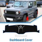 Dashboard Cover Mat for Ford Mustang Mach-E (2021–2024) Black Blue