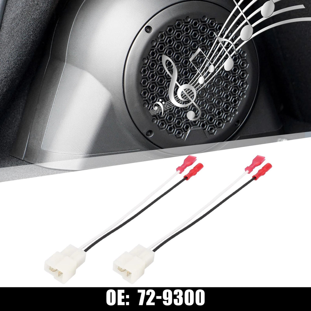 2X Speaker Connector Harness Adapter 72-9300 for Nissan Sentra (1987–1990)