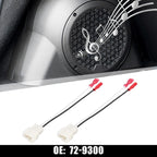 2X Speaker Connector Harness Adapter 72-9300 for Nissan Sentra (1987–1990)