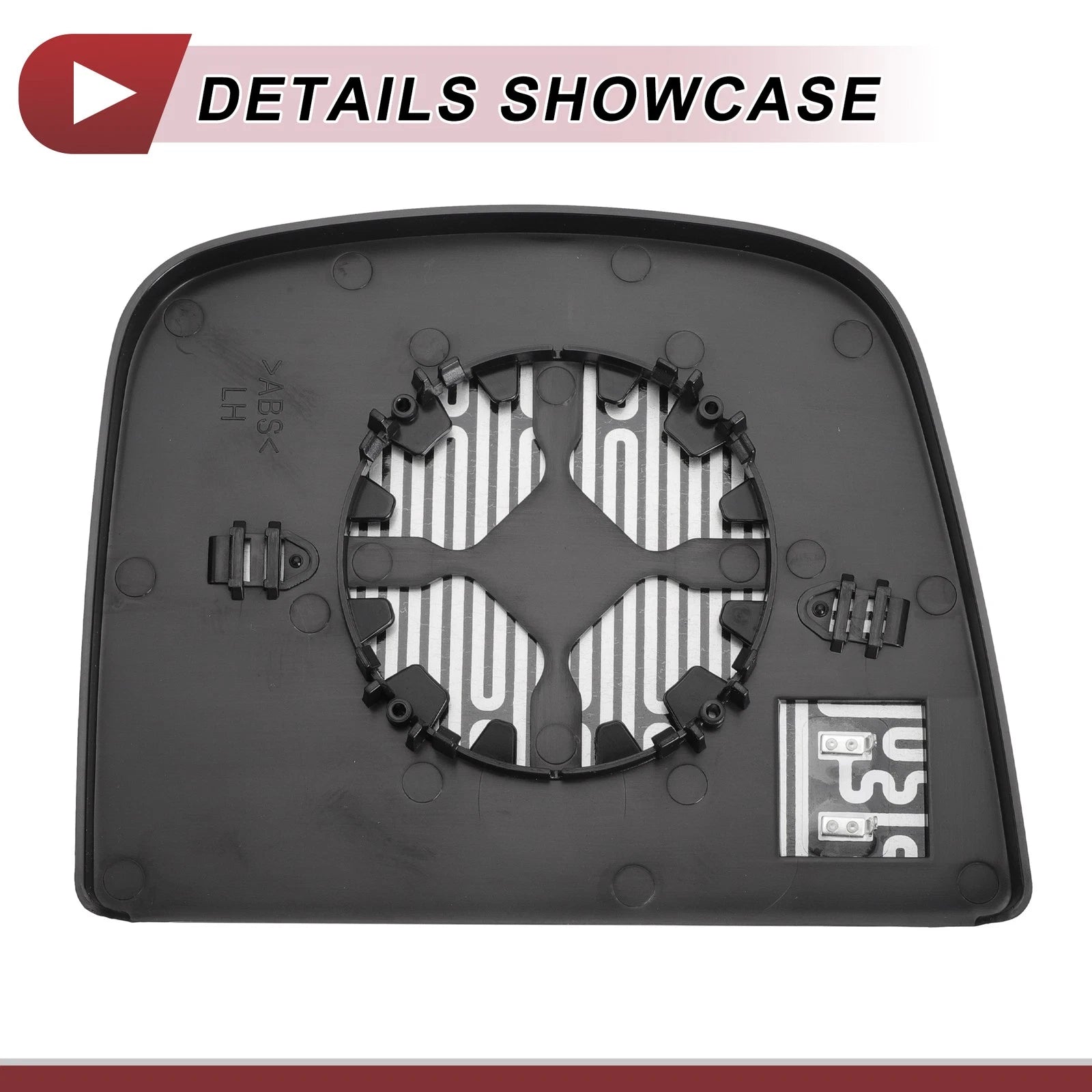 Heated Left Driver Side Upper Tow Mirror Glass for Chevrolet 
