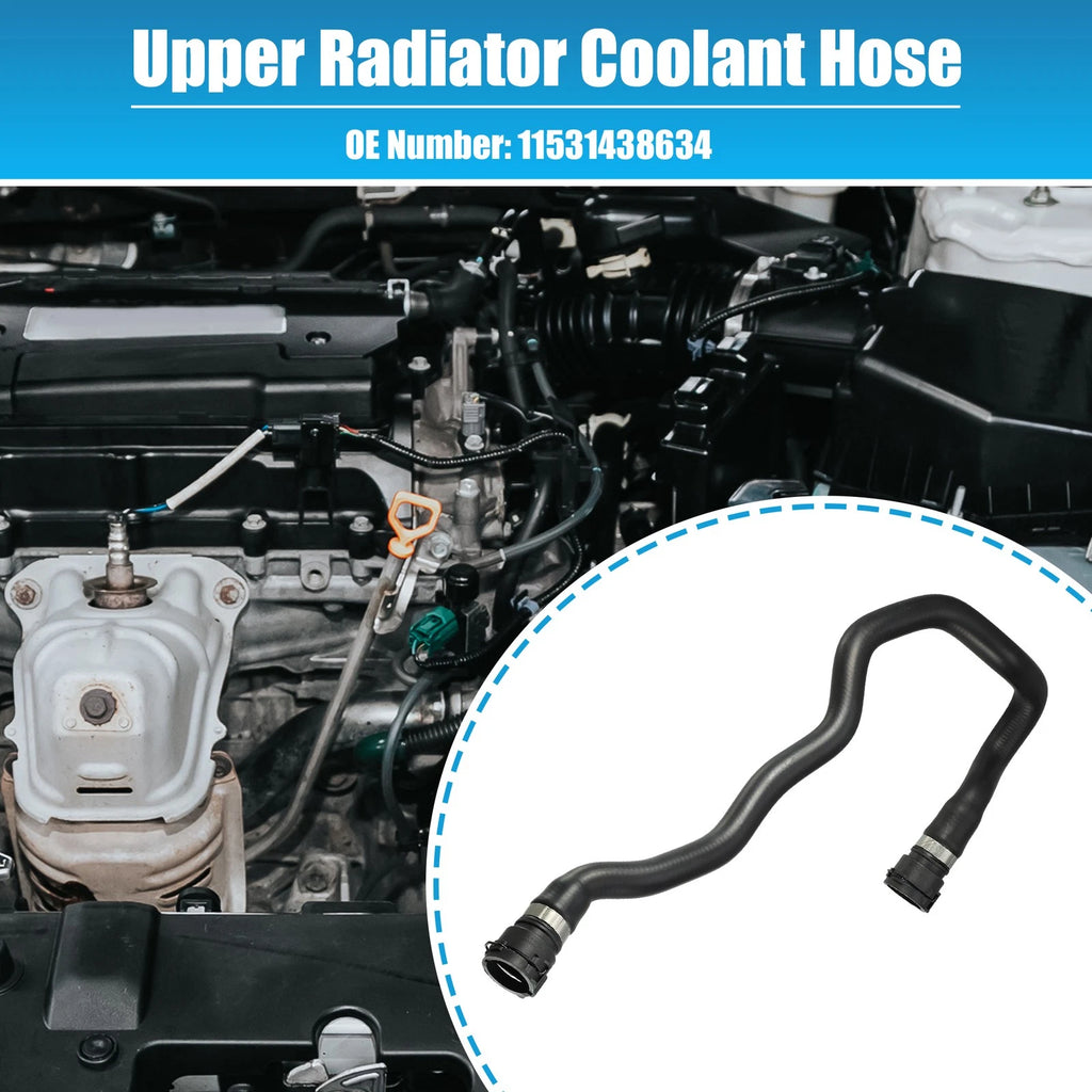 Upper Radiator Coolant Hose for BMW 525i 528i 530i (2001–2003) No. 11531438634