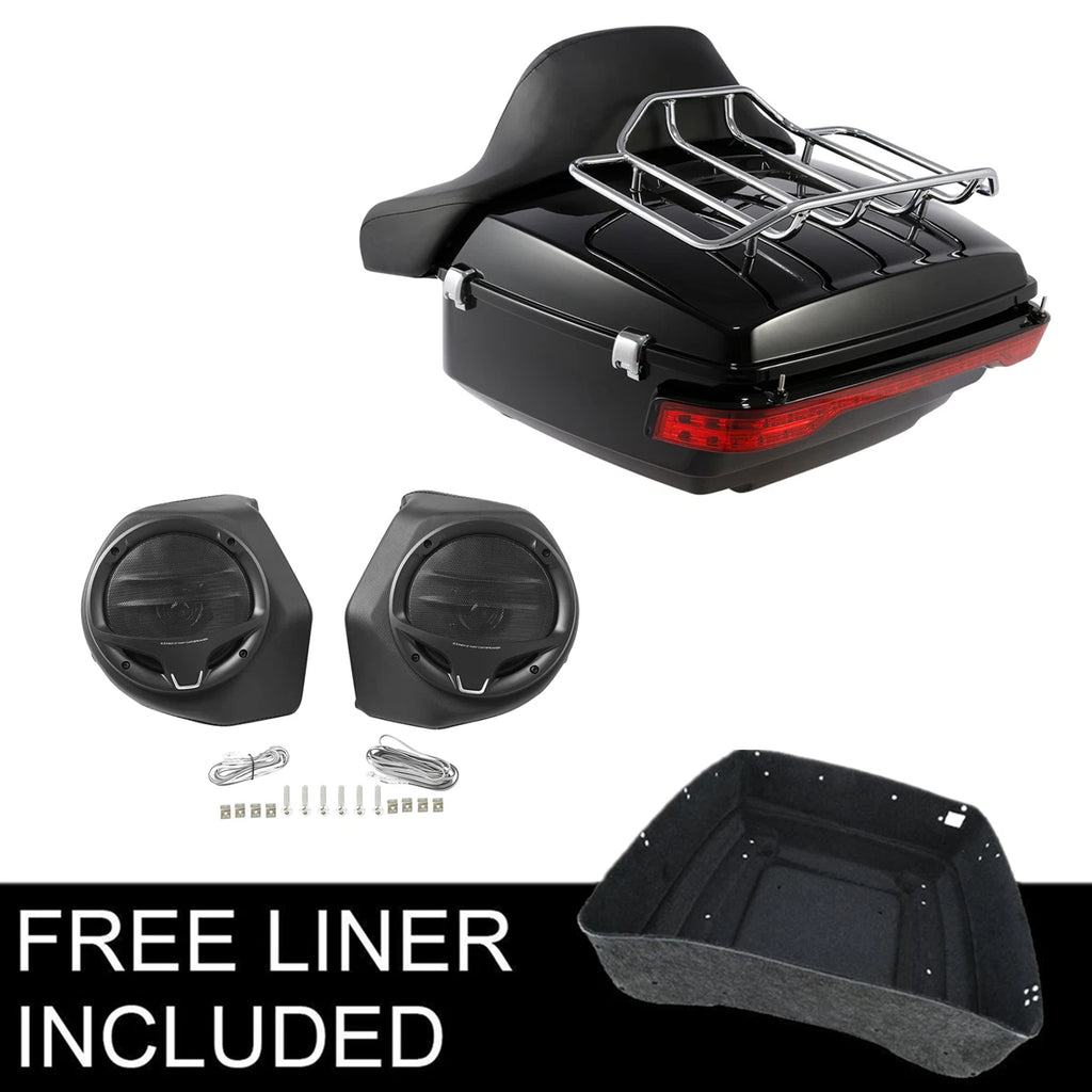 Trunk Backrest Pad Speakers for Harley Touring Models (2014–2026)