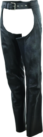 Leather Chaps for Kuryakyn River Road Plains Women Black Small