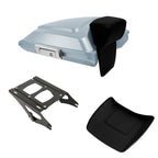Silver Razor Trunk Backrest Mount for Harley Touring Electra Glide (2014–2026)