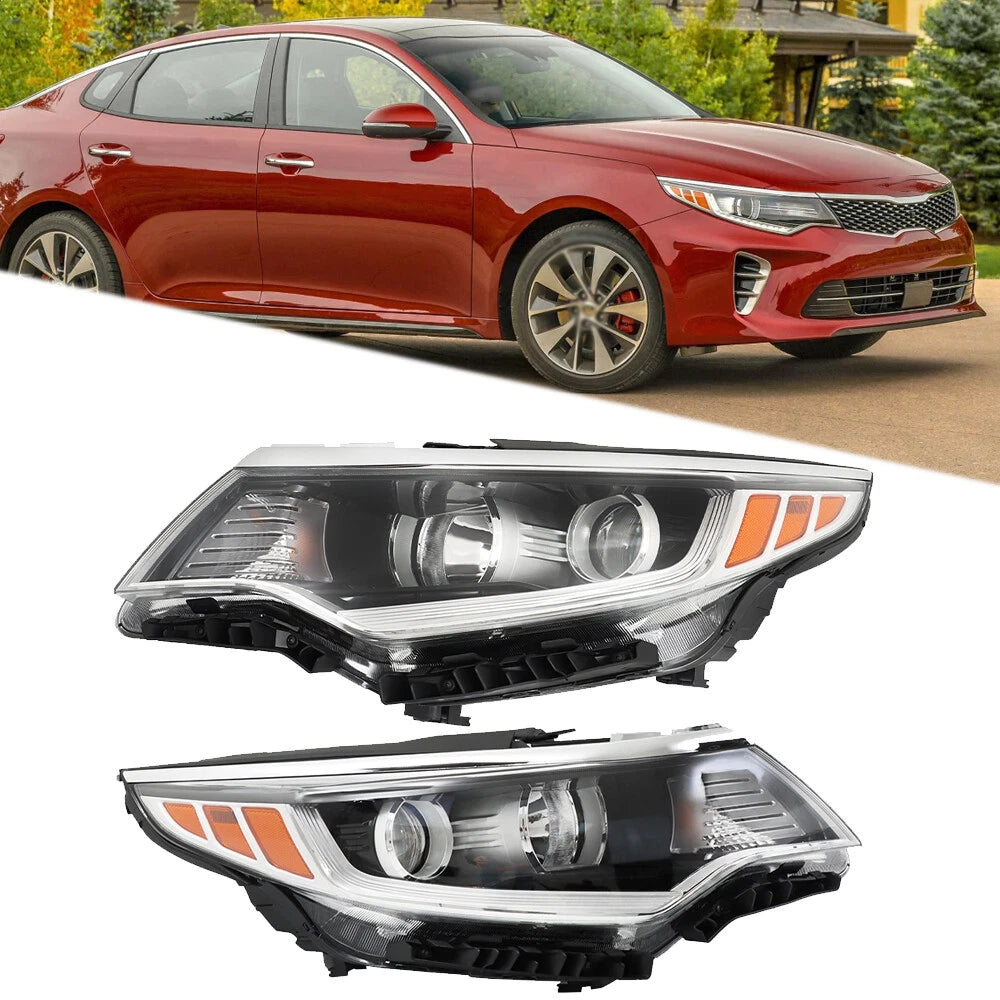 Headlight Assembly Set for Kia Optima (2016â2018) Halogen