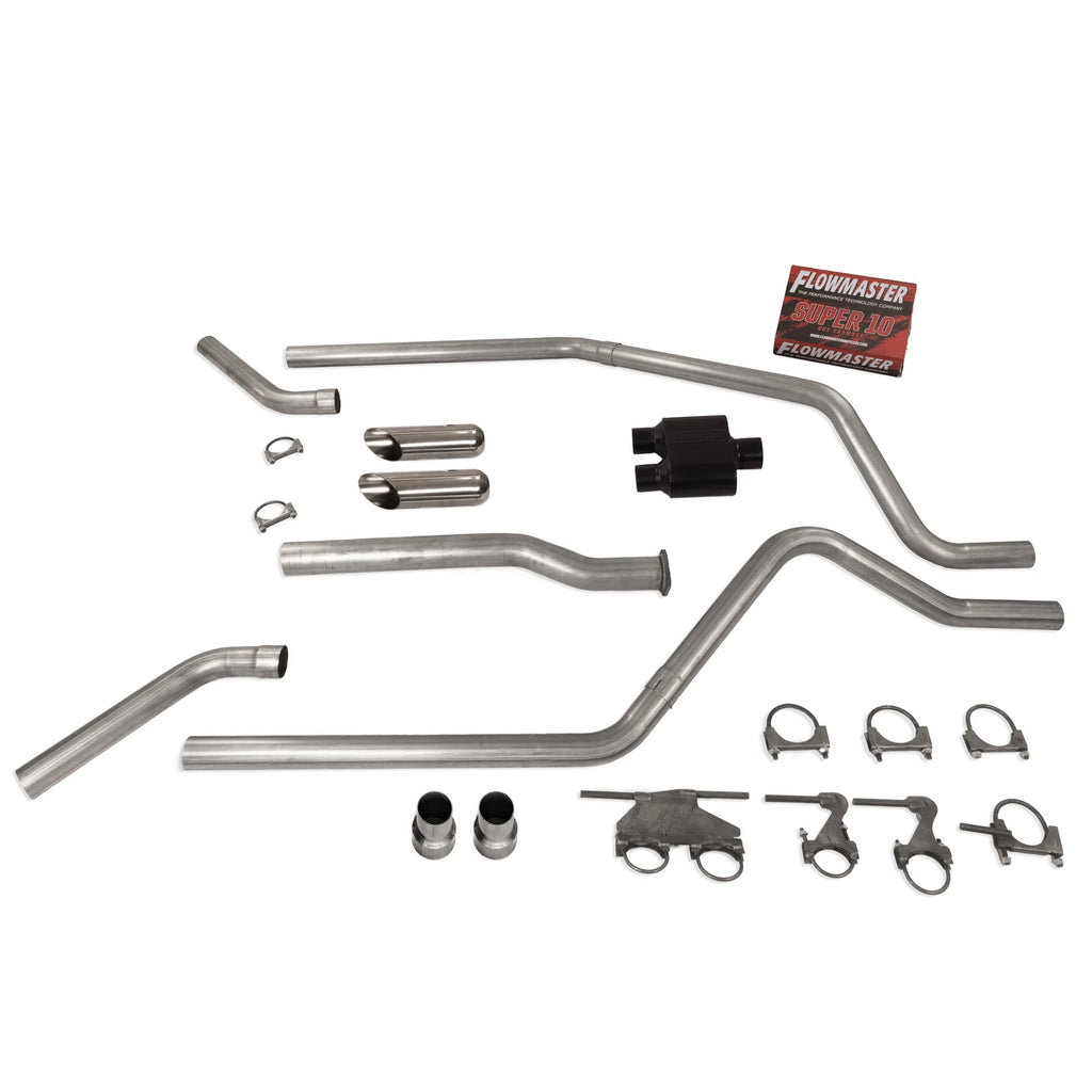 3" Dual Exhaust Kit for Dodge Ram 1500 (2019–2025) - Flowmaster Super 10 Slash C