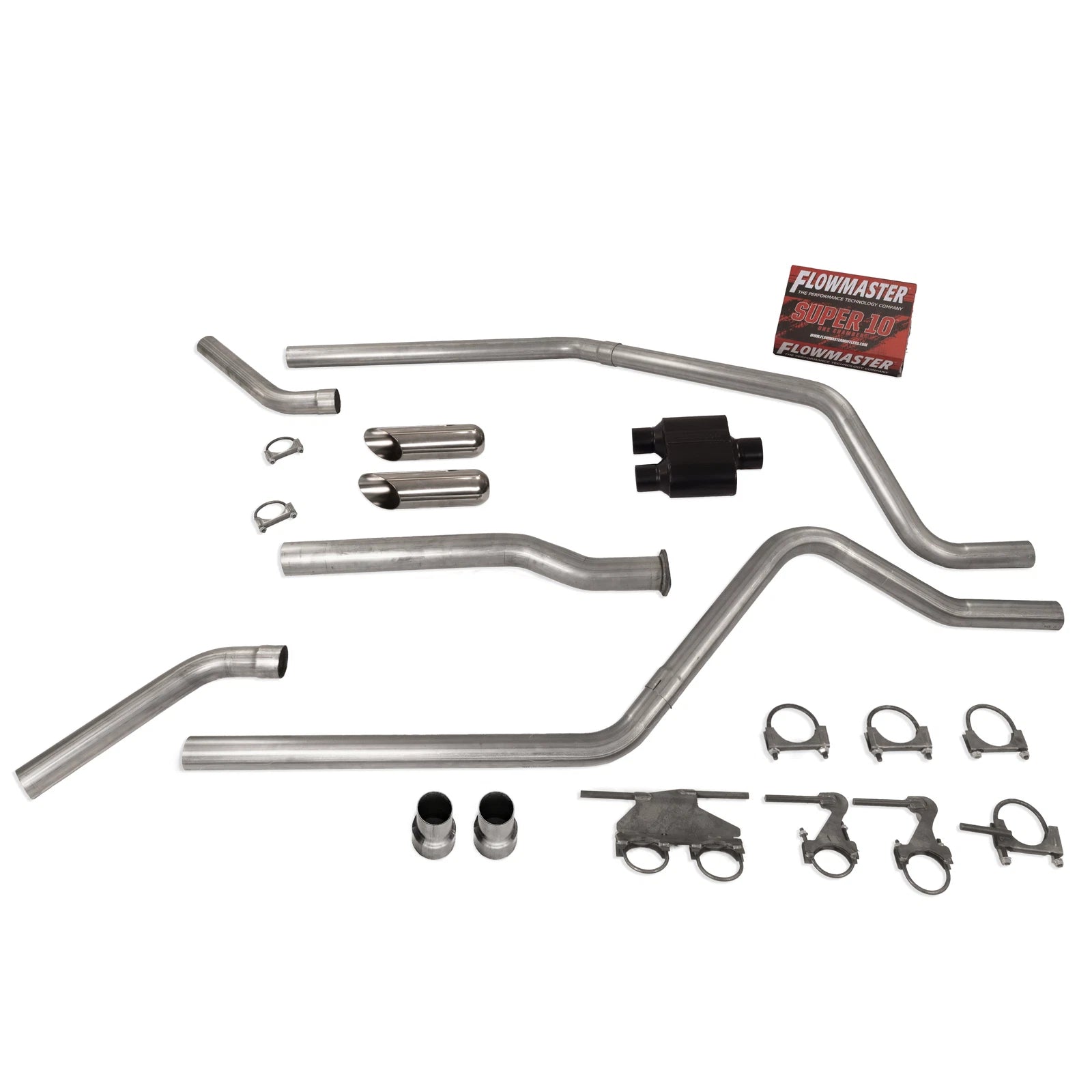 3" Dual Exhaust Kit for Dodge Ram 1500 (2019–2025) - Flowmaster Super 10 Slash C
