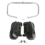 Matt Black Lower Vented Leg Fairings & Engine Guard Bar for Harley Touring (2009–2013)