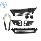 Gloss Black Mesh Grille Fog Light Kit for Honda Odyssey (2018-2020)