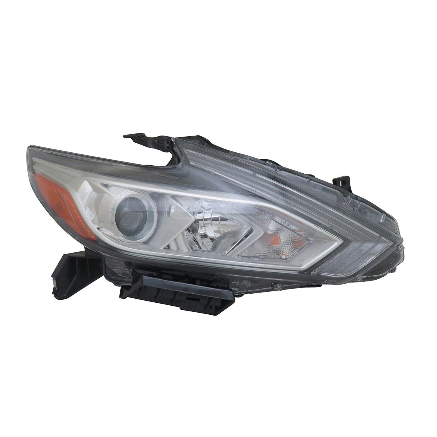 Replacement Passenger Side Halogen Headlight Assembly w Chrome Bezel for Toyota RAV4 (2006–2012)