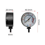 Tire Inflator Pressure Gauge for Car (40 PSI, 4mm Plastic Barb)