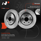 Front Disc Brake Rotor & Pad Set for Jeep Commander (2006-2010)