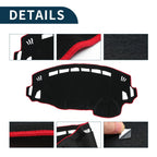 Dashboard Cover Mat for Suzuki Spacia MK32S (2013–2017) w/ Sticker Black Red