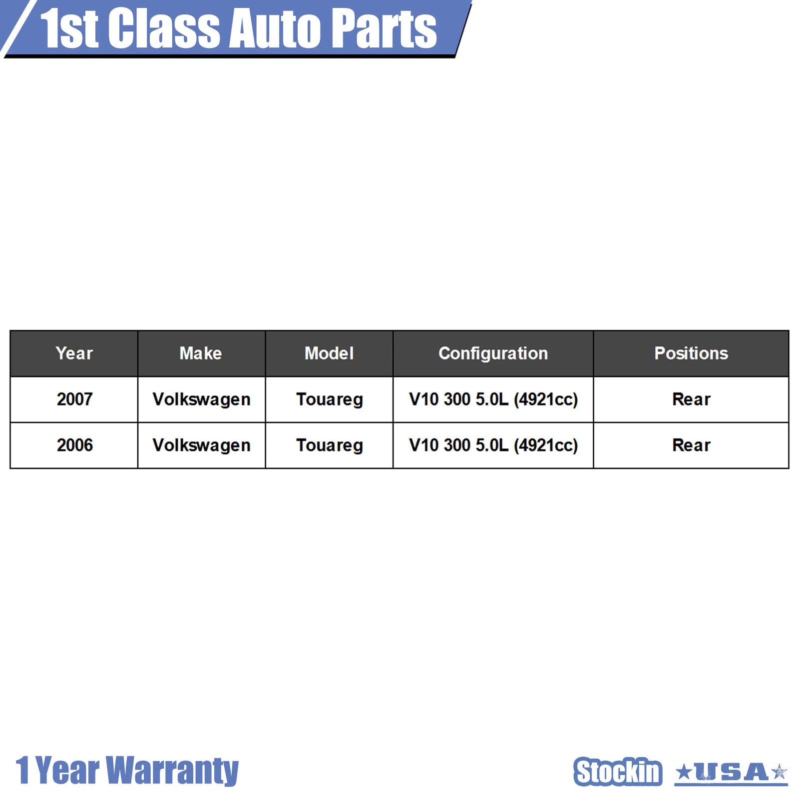 Rear Drive Shaft Assembly for VW Touareg (2006–2007)