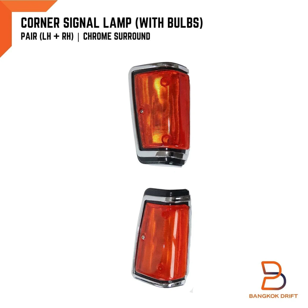 Chrome Front Corner Signal Lamp Light for Nissan Datsun 720 (79-87)