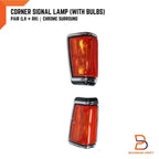 Chrome Front Corner Signal Lamp Light for Nissan Datsun 720 (79-87)