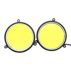 Pair COB White LED Daytime Running Lights for