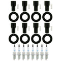Set of 8 NGK Laser Iridium Spark Plugs & Coil Boots for 4Runner Land Cruiser Tundra