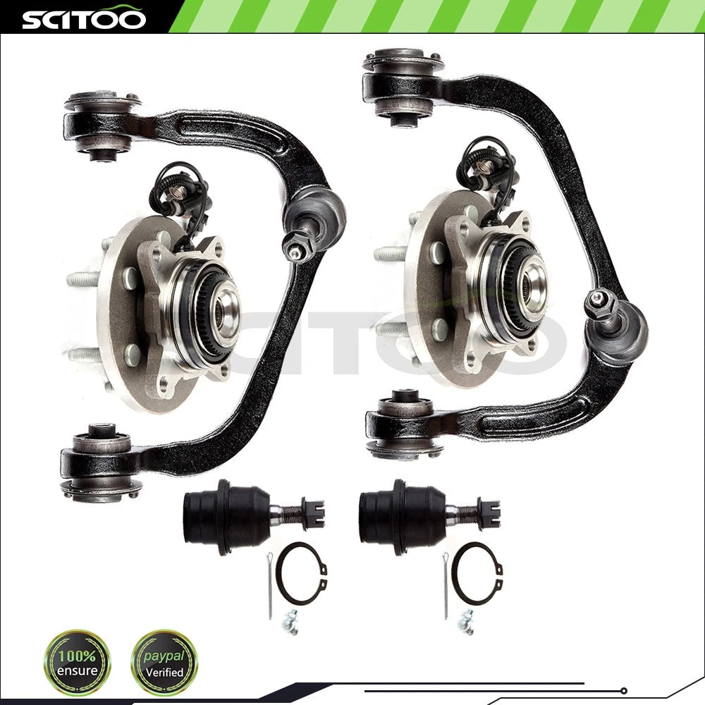 Set of 6 Front Control Arm Wheel Bearing Hubs for Lincoln Navigator (2011–2014)