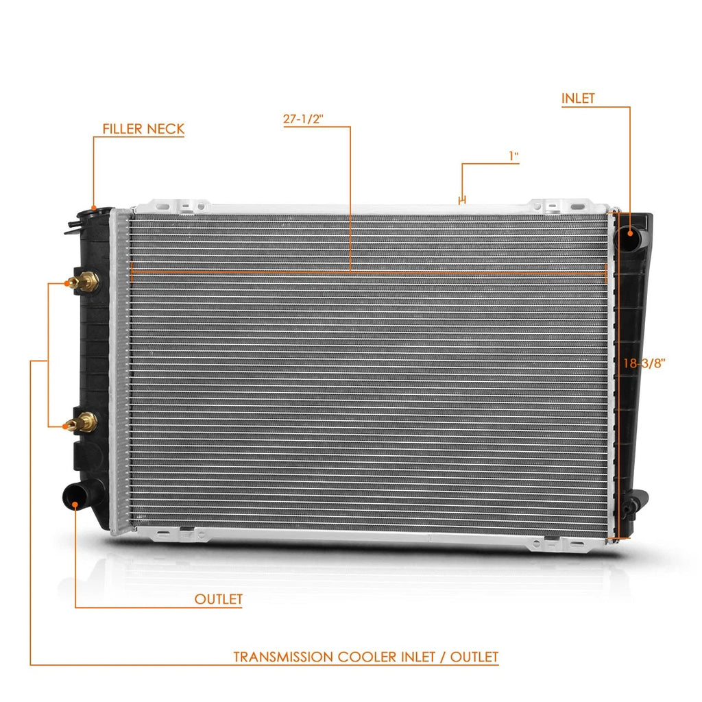 Aluminum Radiator DPI-227 for Ford Country Squire/LTD Crown Victoria V8 (1987–1991)