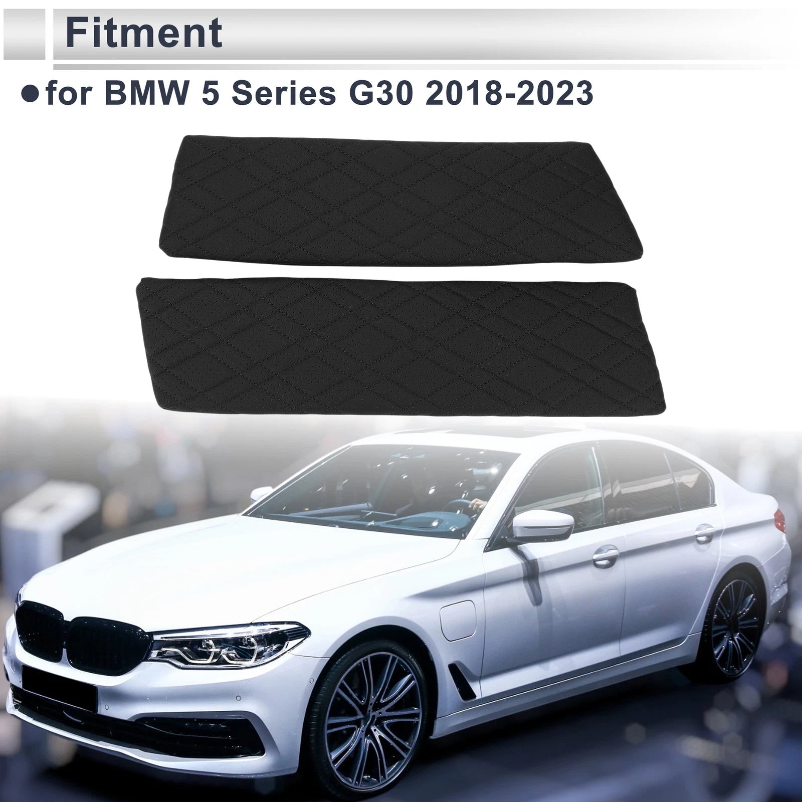 Center Console Cover for BMW 5 Series G30 (2018–2023) Black Set of 1