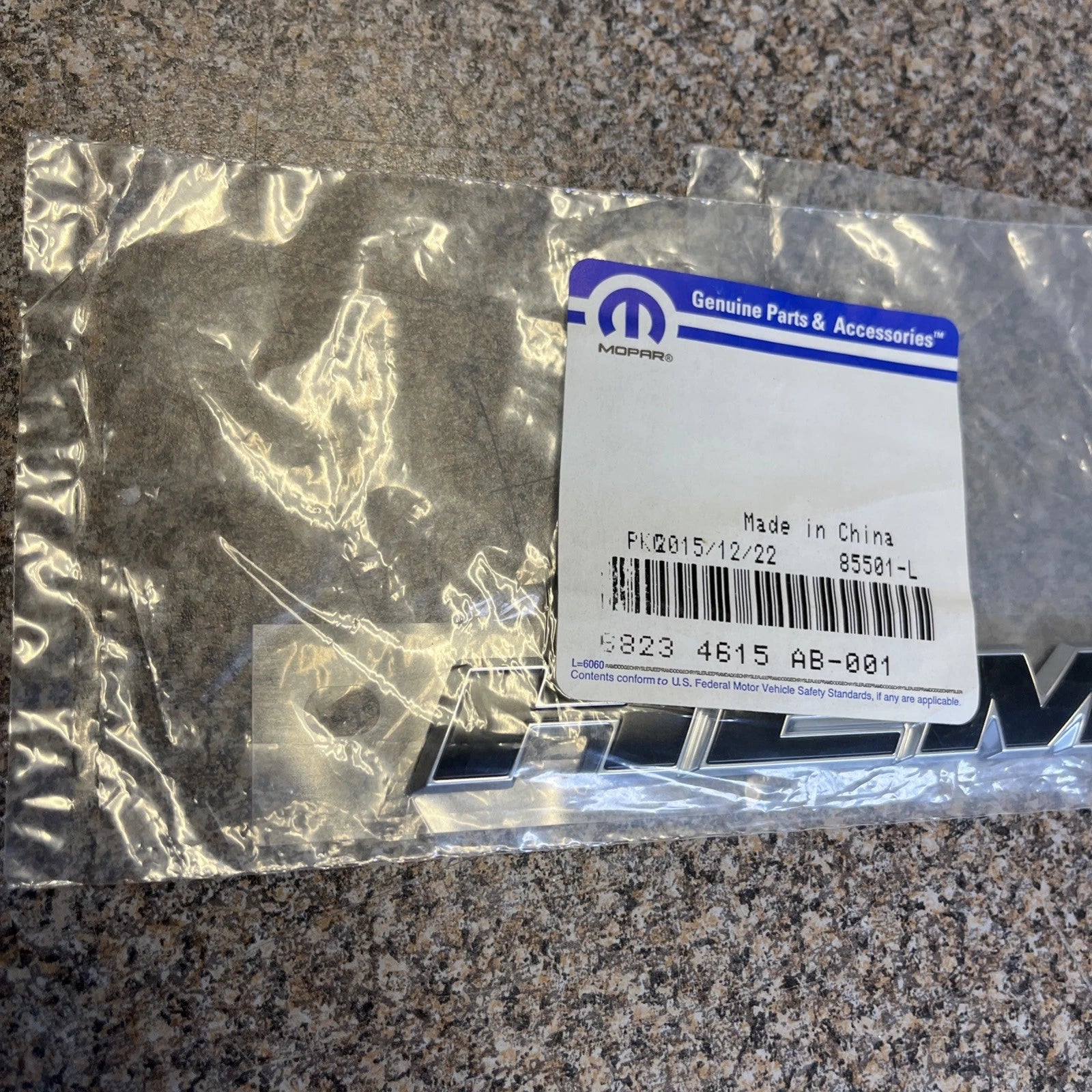 Deck Lid Emblem-R/T for Dodge Charger (2016–2019) 68234615AB