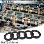Set of 5 Oil Seal Rotary Shaft Seal NBR Rubber 50x75x10mm