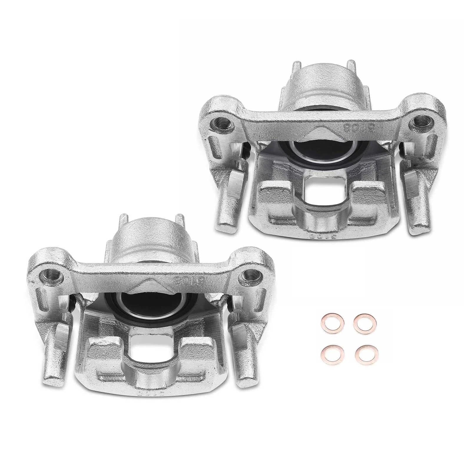 2X Front Brake Caliper with Bracket for Mitsubishi Mirage (2014-2015)