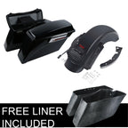Hard Saddlebags & LED Rear Fender for Harley Touring Electra Glide (2009–2013)