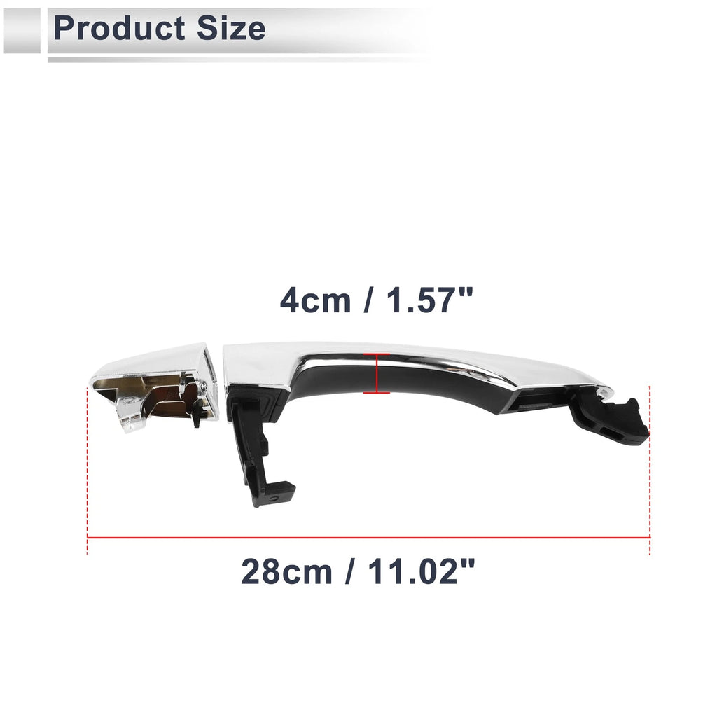 Rear Left Door Handle for Hyundai Tucson (2016–2020) No. 83651D3010