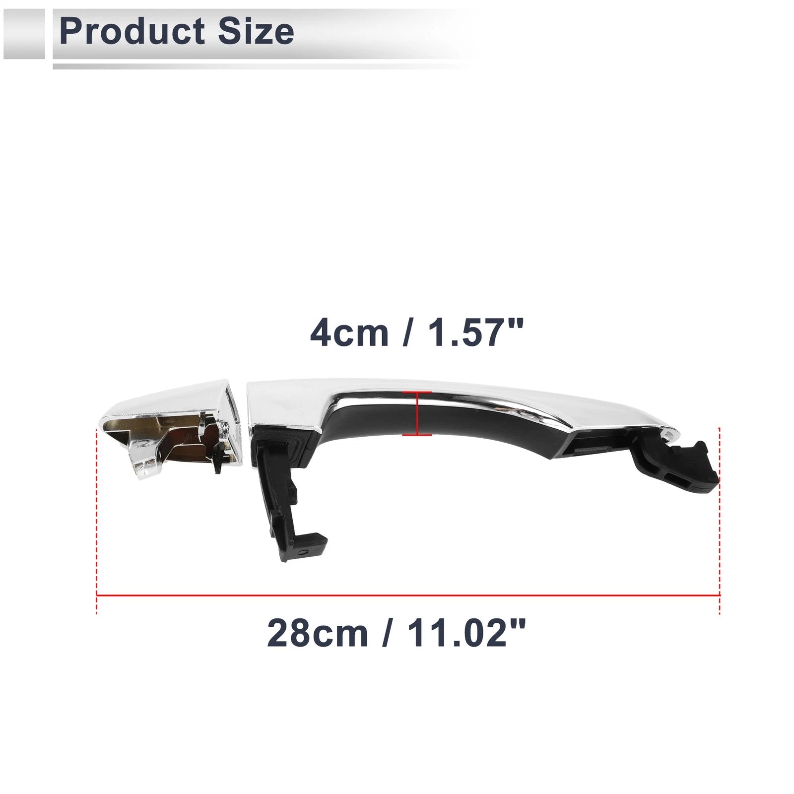 Rear Left Door Handle for Hyundai Tucson (2016–2020) No. 83651D3010