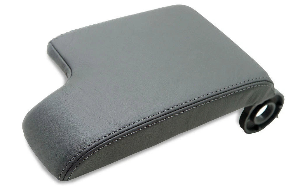 Center Console Armrest Cover for BMW E46 (1999–2004) Gray Leather Synthetic