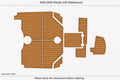 EVA Foam Faux Teak Deck Flooring for Robalo 235 Walkaround (2002–2005)