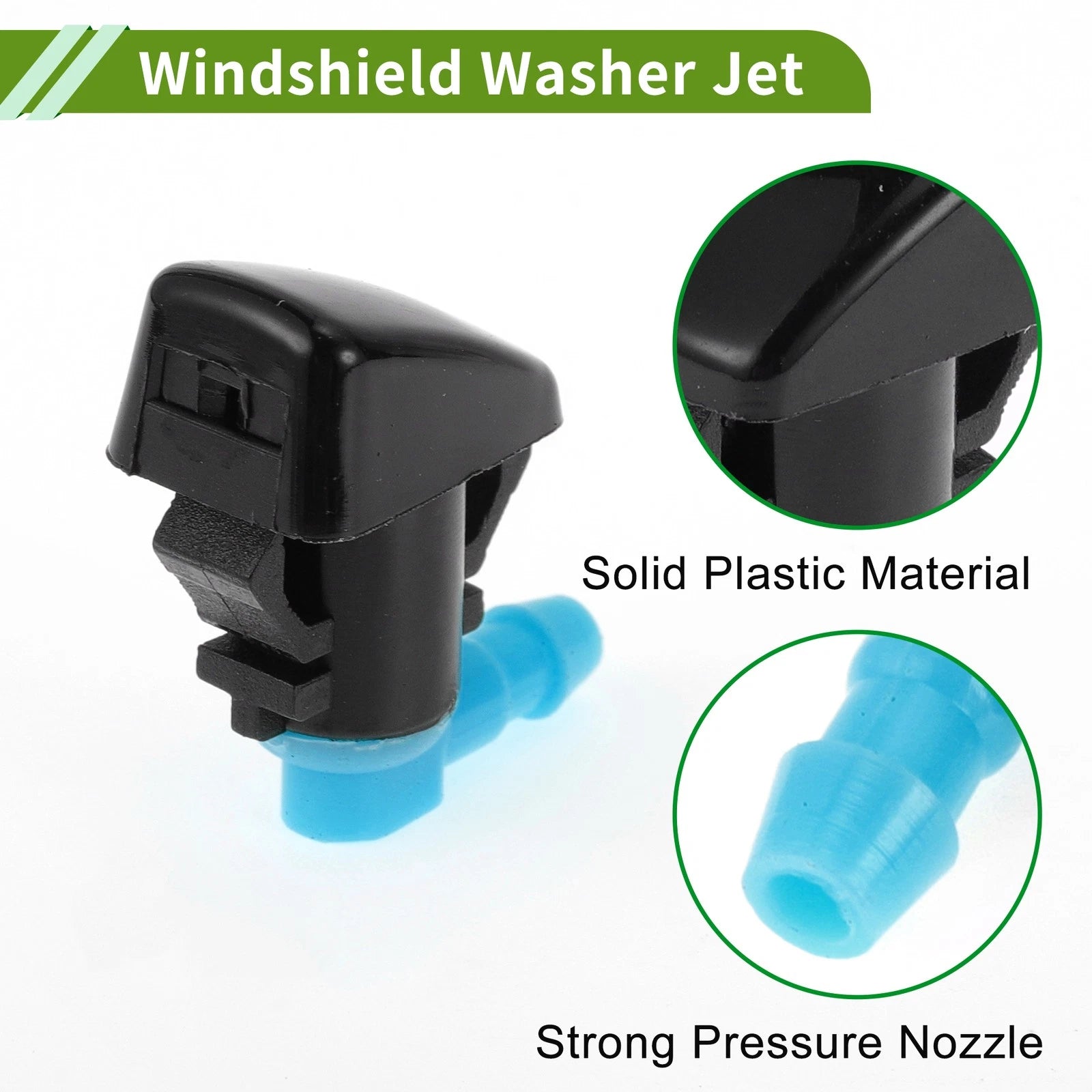 Windshield Washer Nozzle Set of 2 with Y Hose Connector for Chevrolet (2013–2017)