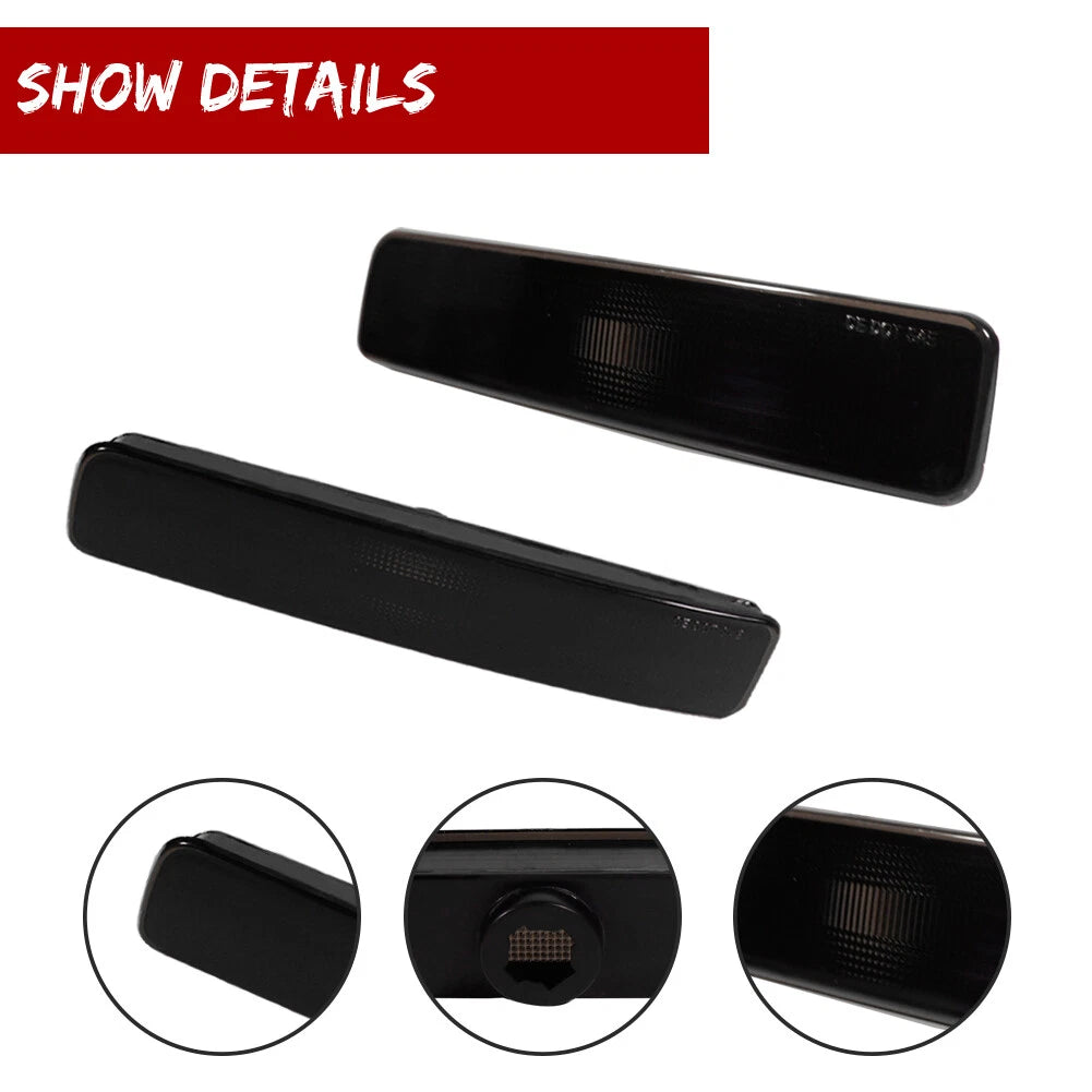 2X Smoked Rear Bumper Side Markers for Mercury Mountaineer (2002–2010)