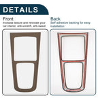 Center Console Panel Sticker for Mercedes-Benz GLA GLB EQA EQB Deep Brown