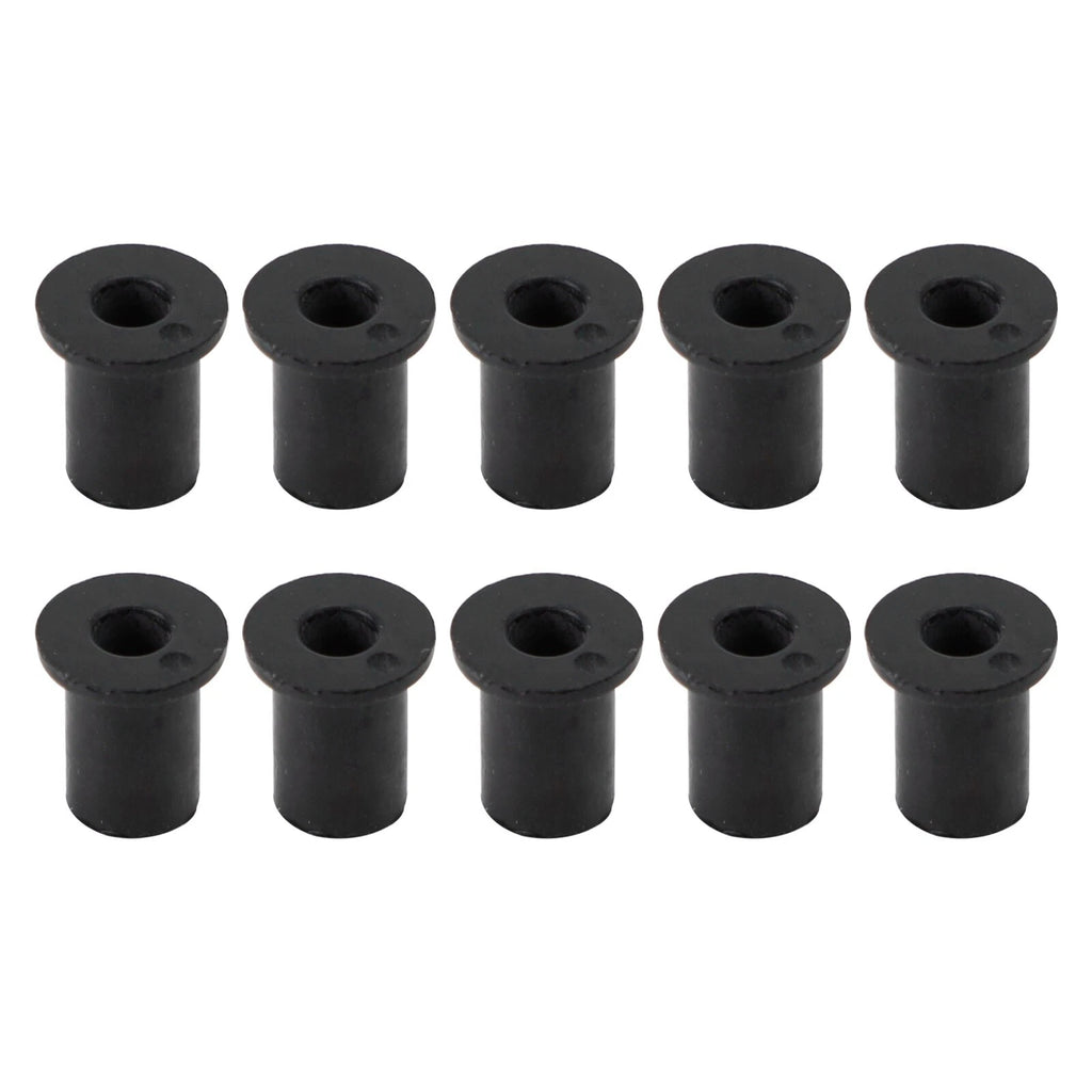 Set of 10 M4 Rubber Well Nuts for Windscreen & Fairing 8mm 5/16"
