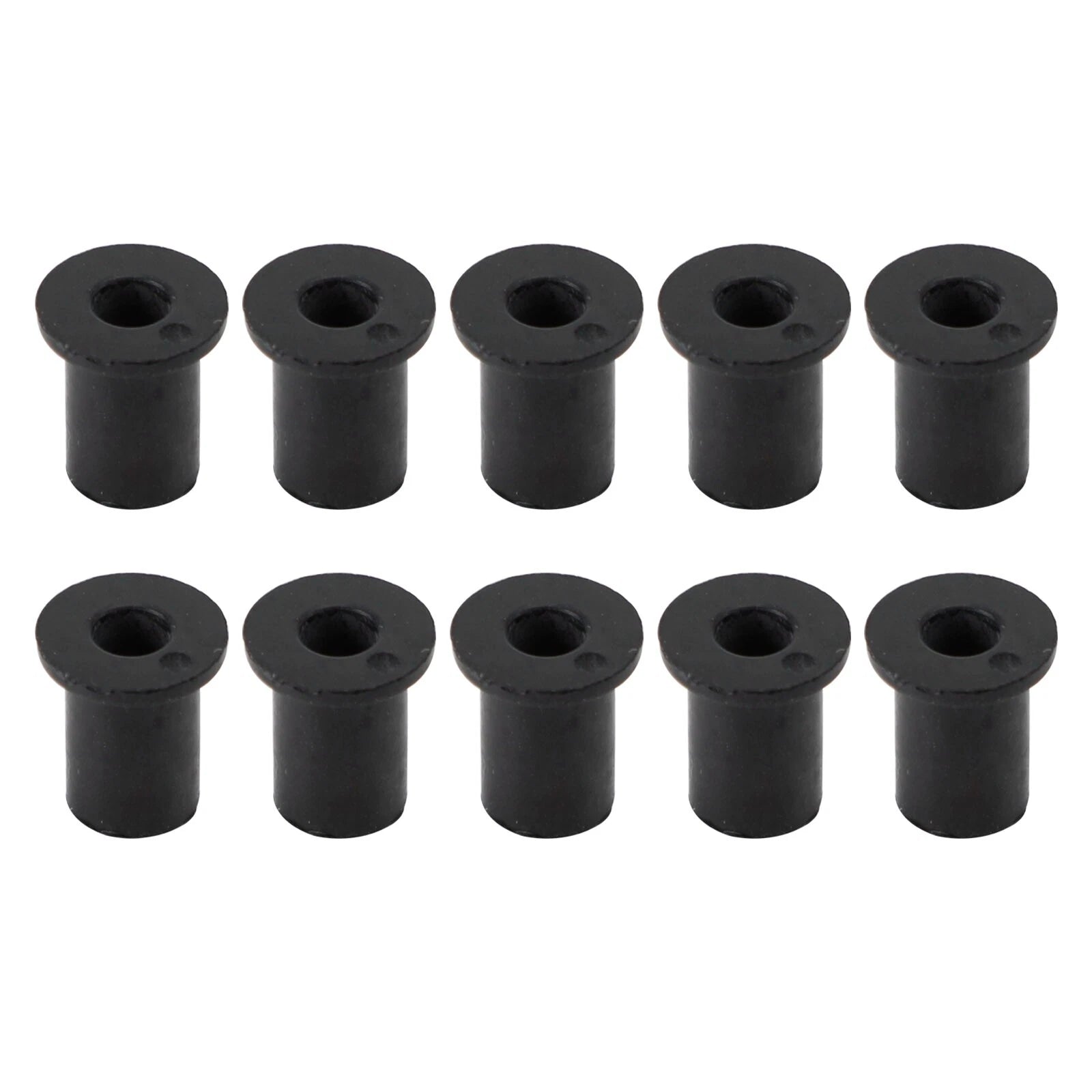 Set of 10 M4 Rubber Well Nuts for Windscreen & Fairing 8mm 5/16"