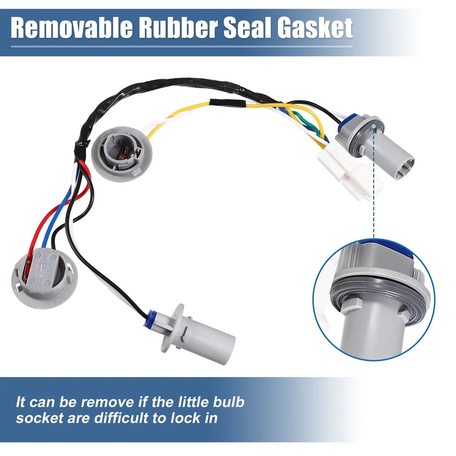 2 x Tail Lamp Holder Wiring Harness for Hyundai Sonata 2011-2014