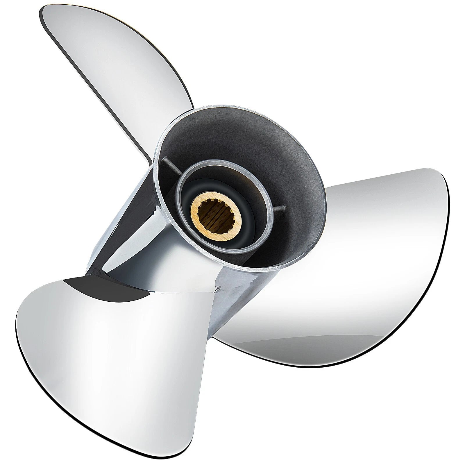 Stainless Boat Prop for Yamaha 50-130HP (15 Spline, 4-1/4" Gearcase)