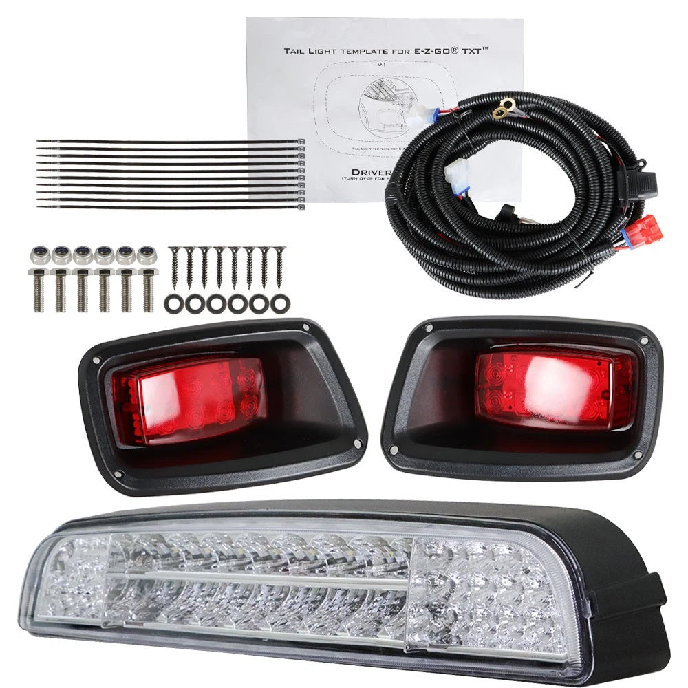 LED Light Bar Kit with Taillights for E-Z-GO TXT (1996–2013)