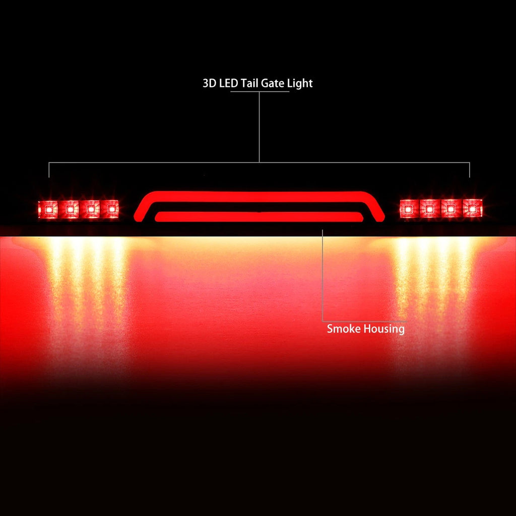 3D LED Rear Center Tailgate Lamp Brake Light for Dodge Ram (2003–2006)