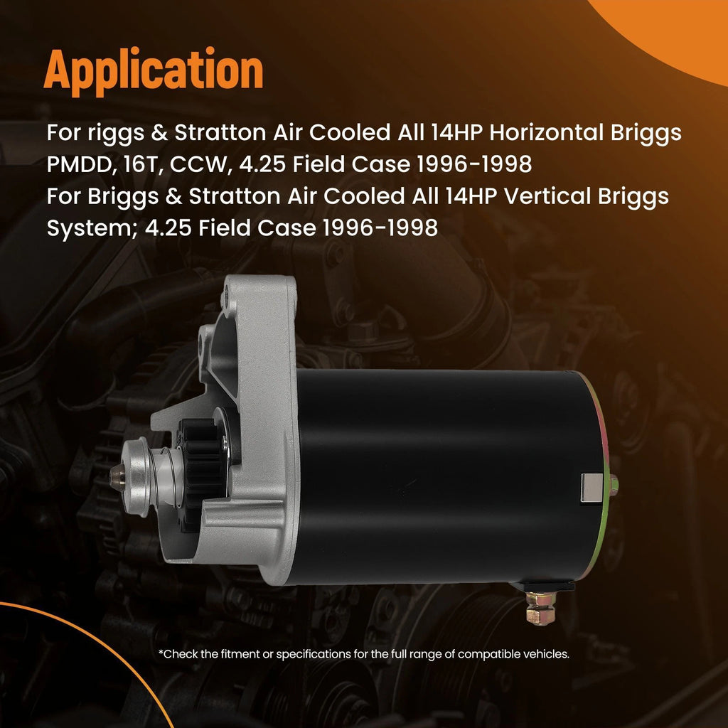 Starter Motor for Briggs & Stratton 14HP 16HP 18HP (498148 SBS0009 PMDD 12V)