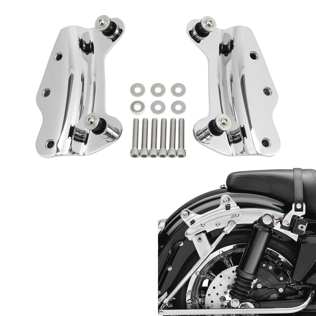 Chrome 4 Point Docking Hardware Kit for Harley Touring Street Glide (2009–2013)