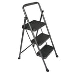 Folding Step Stool for 3 Step Ladder (330 lbs, Sturdy Steel, Anti-Slip)