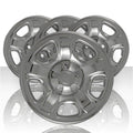 CHROME 16" Wheel Skins Hub Caps Tire Covers Spare Steel for 02-07 Jeep Liberty