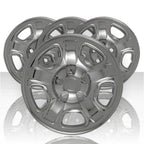 CHROME 16" Wheel Skins Hub Caps Tire Covers Spare Steel for 02-07 Jeep Liberty