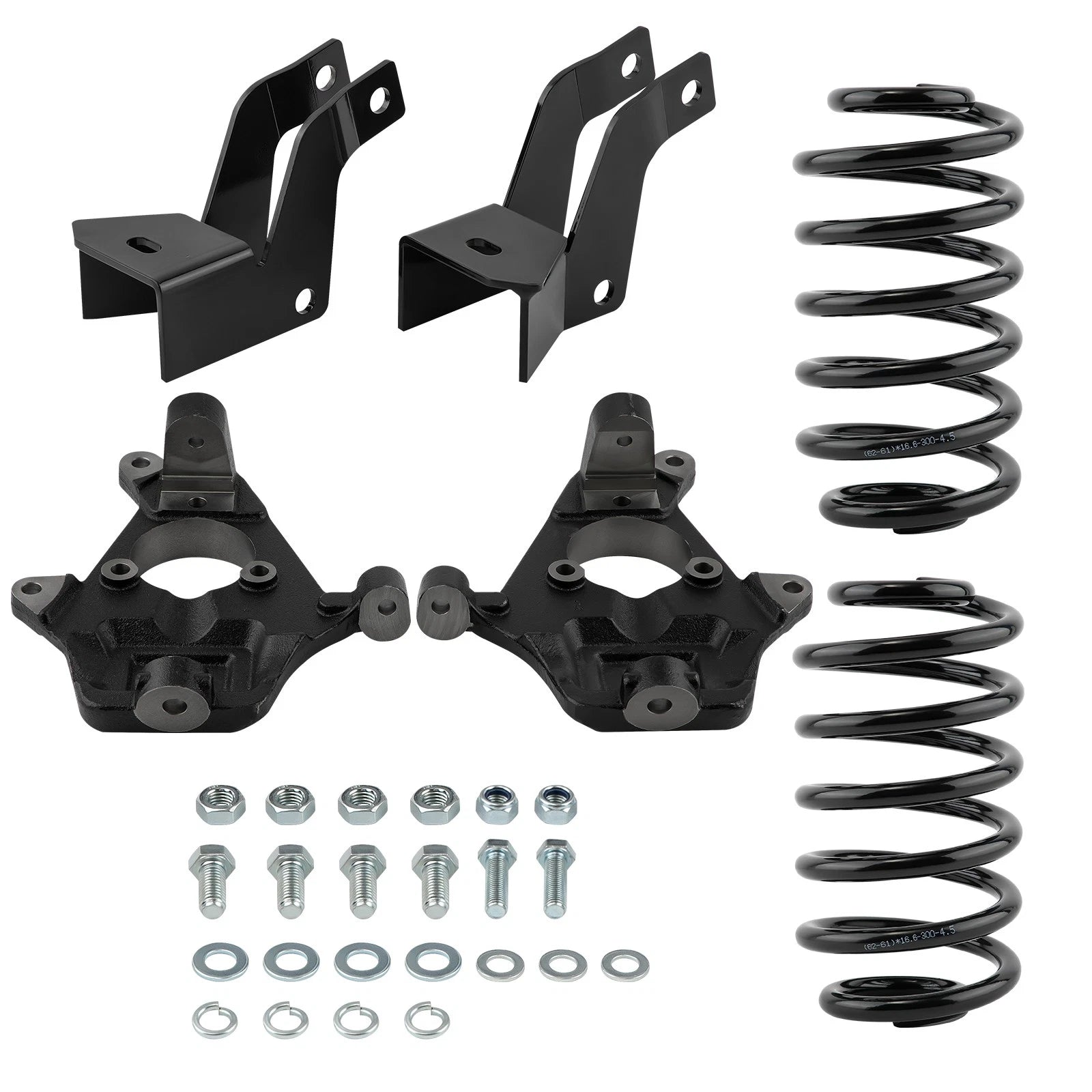 2" Front 4" Rear Drop Spindle Lowering Kit for Chevy Suburban (2007–2014)
